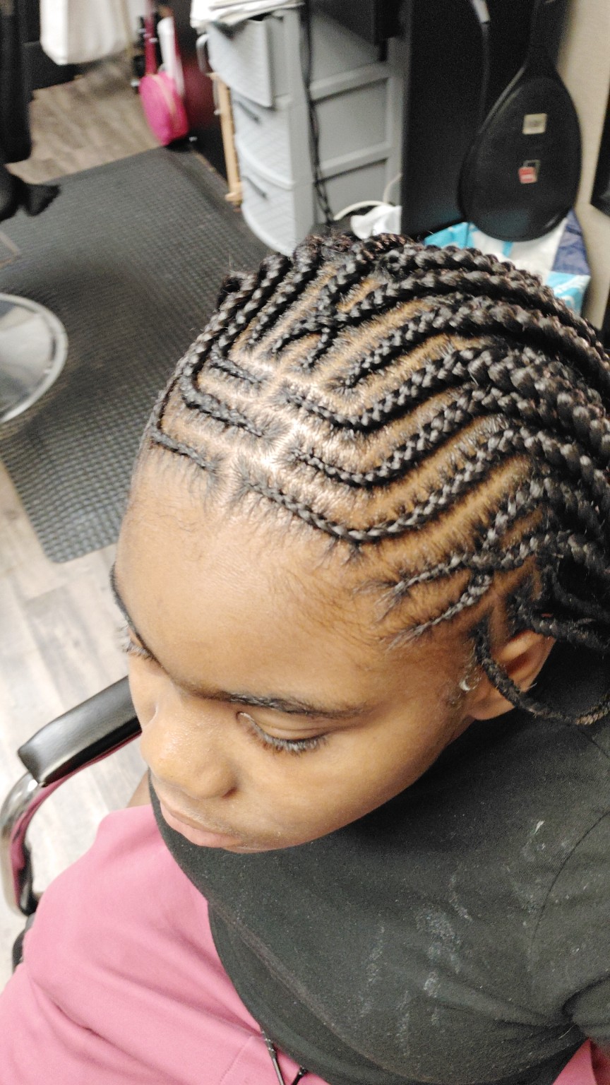 Neat stitch braid pattern for a child